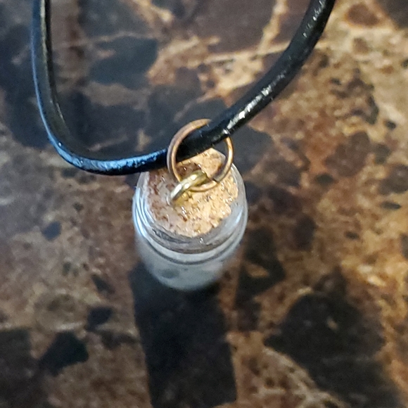 Rose Quartz Dandelion Love Wish Charm Necklace Withcraft Pagan Wiccan - Picture 5 of 8